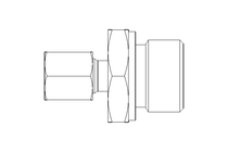 Conexão roscada de tubo L 6 G1/2" Niro