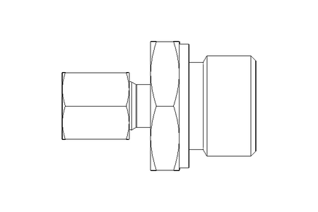 Raccord de tube L 6 G1/2" Niro ISO8434