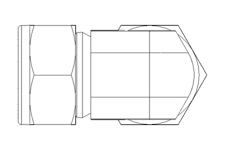 Threaded elbow connector 18/18 1.4401