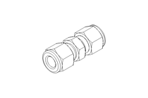 Pipe screw connector 8/8 stainless steel