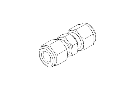 Pipe screw connector 8/8 stainless steel