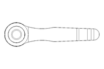 Clamping lever M12x60