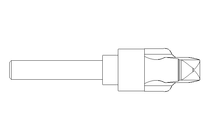 Clamping lever M12x60