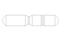 Stiftschraube M5x18 A4 DIN938