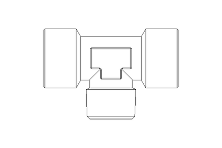 T-Stück G3/4 Ms-Ni