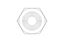 Connecting piece L 10 G3/8" St-Zn