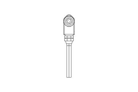 Cable with angle plug 12-pole