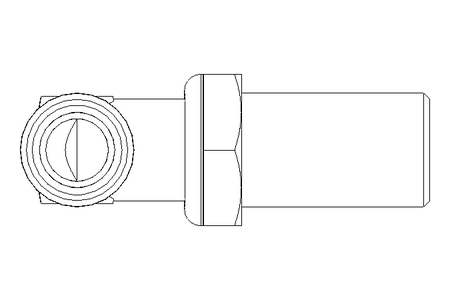 Elbow bulkhead connector L 12/12 Niro