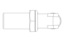 Gomito passaparete L 12/12 Niro DIN2353