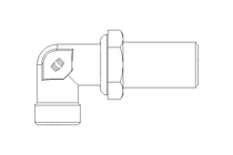 Gomito passaparete L 12/12 Niro DIN2353