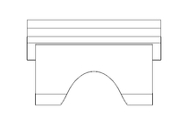 Bloco de deslize T M6 / 8 St-Zn