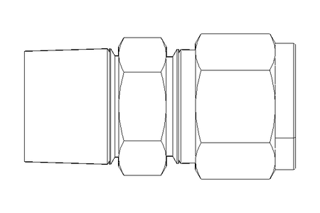 Conector roscado p/ tubos 10 R3/8" Niro