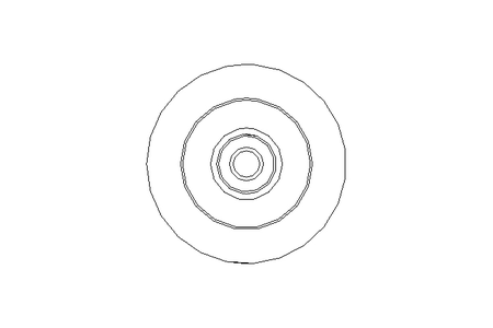 Rolo de suporte EL=250 RL=168 D=50/38X5