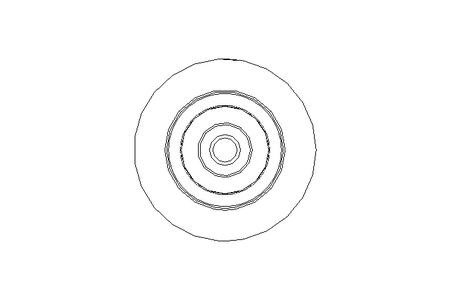 Rolo de suporte EL=250 RL=168 D=50/38X5