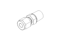 Pipe screw connector 6 G3/8"