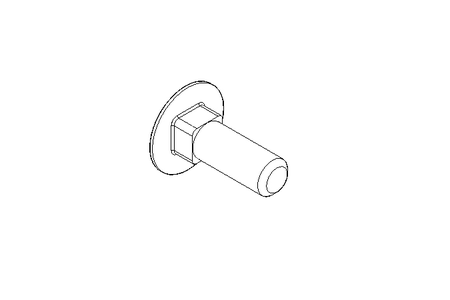 Pf cb oval r/q M10x30 A2 DIN603