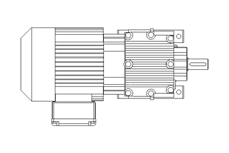 Spur gear motor 0.37kW 70 1/min