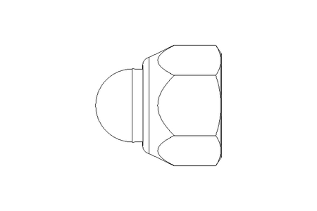 Ecrou borgne hexagonal M6 A2 DIN986