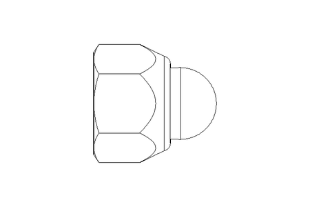 Ecrou borgne hexagonal M6 A2 DIN986