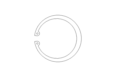 Tear-off ring 82x2.5 A2 DIN472