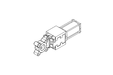 Knife gate valve DN50 PN10 pneumatic