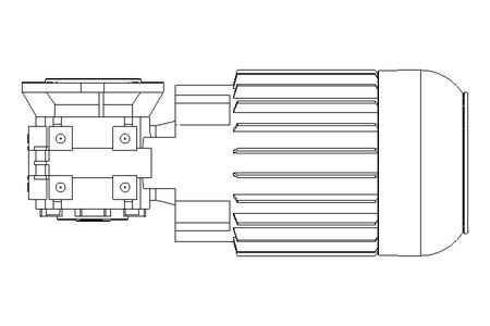 Worm gear motor 0.55kW 140 1/min