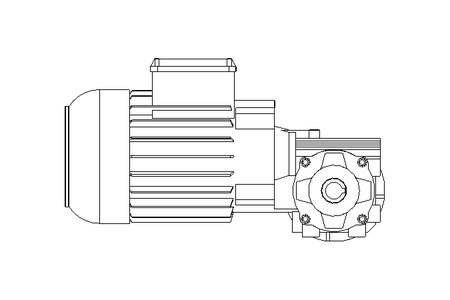 Worm gear motor 0.55kW 140 1/min