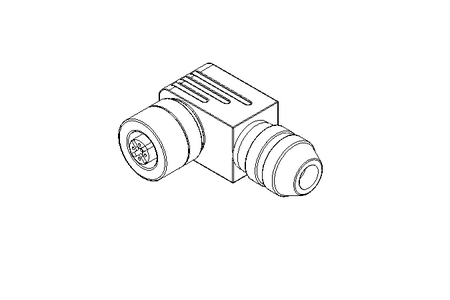 Round plug connector M12 profibus