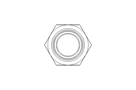 Tapered plug with nut L 15 St-Zn ISO8434