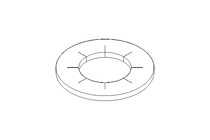 Rondella dentellata J 4,3 St-Zn DIN6798