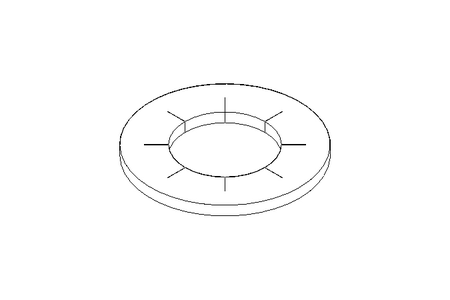 Serrated lock washer J 4.3 St-Zn DIN6798