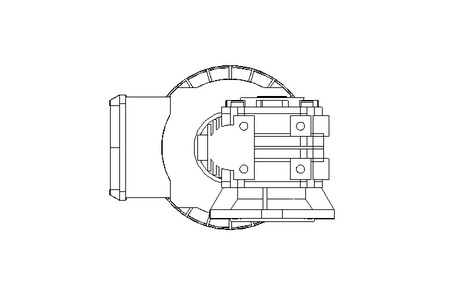 Worm gear motor 0.55kW 74 1/min