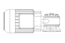 Worm gear motor 0.55kW 74 1/min