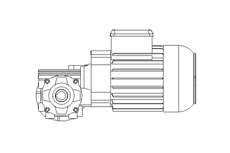 Worm gear motor 0.55kW 74 1/min