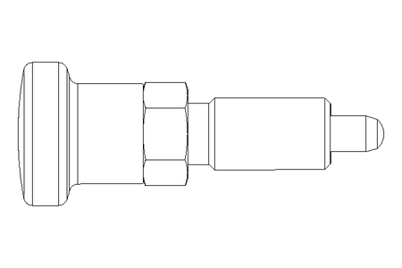 Rastbolzen D4 M8x1 Niro