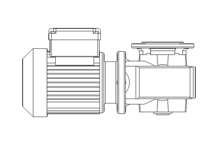 Worm gear motor 0.25kW 37 1/min