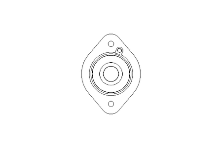 Flange bearing PCST AH23 30x156x43.3