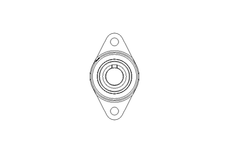 Flange bearing housing unit RCJTZL 25