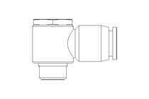 L-Steckverschraubung QSLV-G1/4-10-K-SA