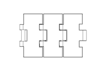 Flat-top chain 60S31XMHB B=82.5