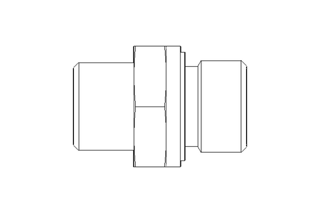 Connecting piece L 10 G3/8" St ISO8434