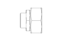 Reducing coupling L 42/28 St ISO8434