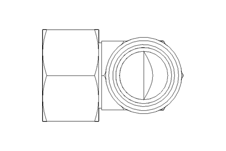 Racor roscado acodado L 22 St ISO8434