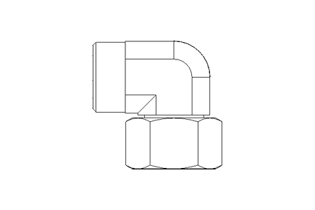 Raccordo a gomito L 22 St ISO8434