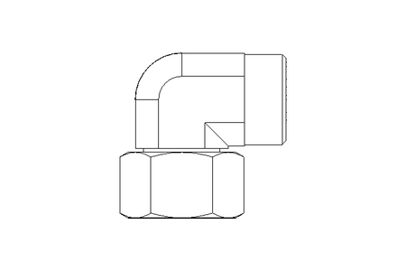 Raccordo a gomito L 22 St ISO8434