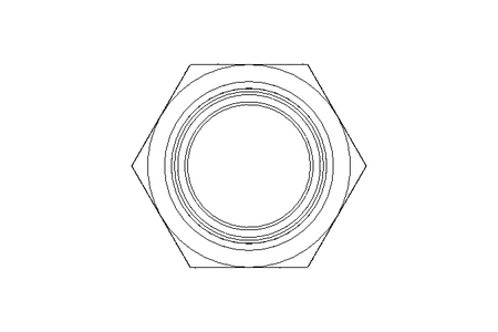 Tapered plug with nut L 22 St ISO8434