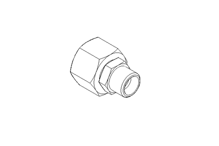 Reducing coupling L 15/10 St ISO8434