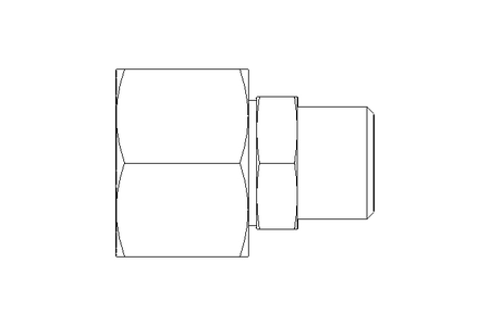 Reducing coupling L 15/10 St ISO8434