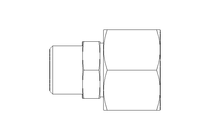 Reducing coupling L 15/10 St ISO8434