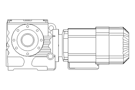 Motor engrenagem sem fim 0,37kW 32 1/min